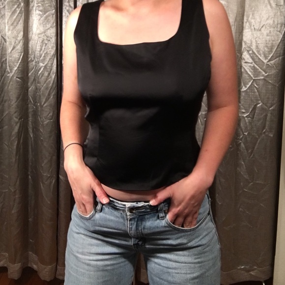 Peter Nygard square neck blouse with boned bodice - Picture 4 of 8